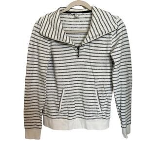L.L Bean Signature | Size XS Knit Half Zip Pullover Stripes Preppy Long Sleeve